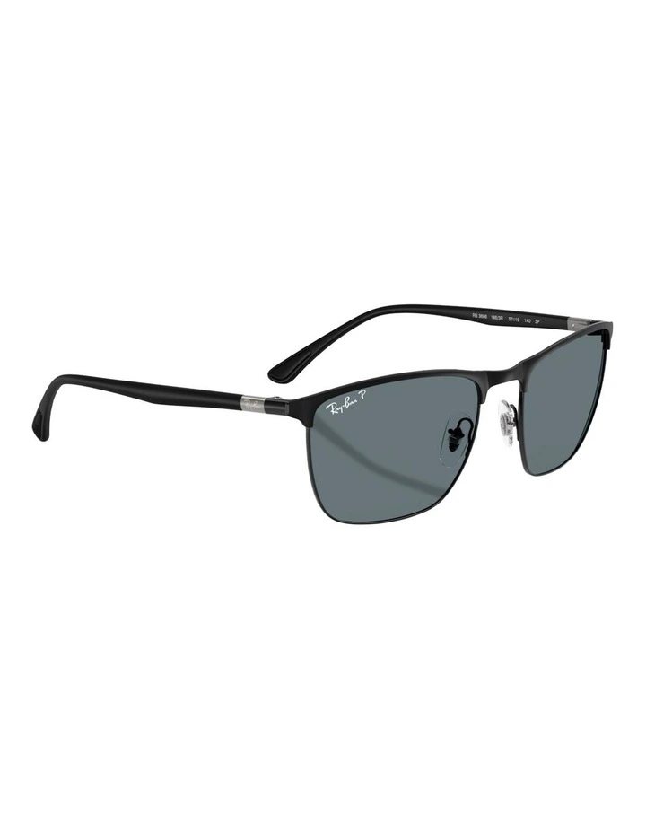 Ray-Ban  Steel Polarised Sunglasses in Black image 5