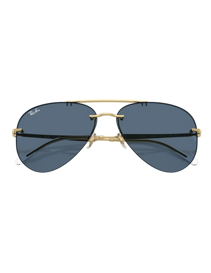 Ray-Ban RB3791 Metal Sunglasses in Black image 3