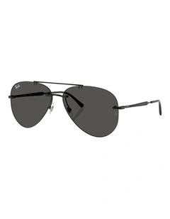 Ray-Ban RB3791 Metal Sunglasses in Black