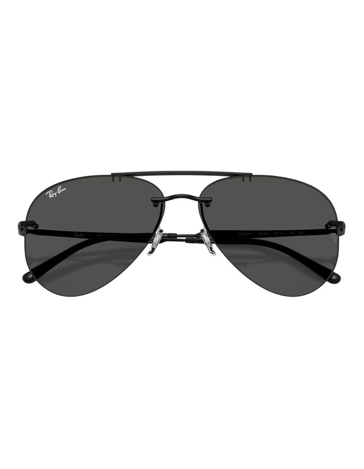 Ray-Ban RB3791 Metal Sunglasses in Black image 4