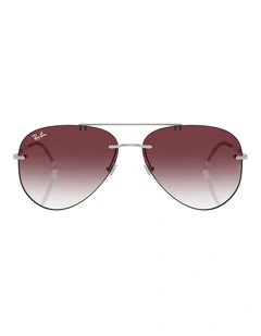 Ray-Ban RB3791 Metal Sunglasses in Silver