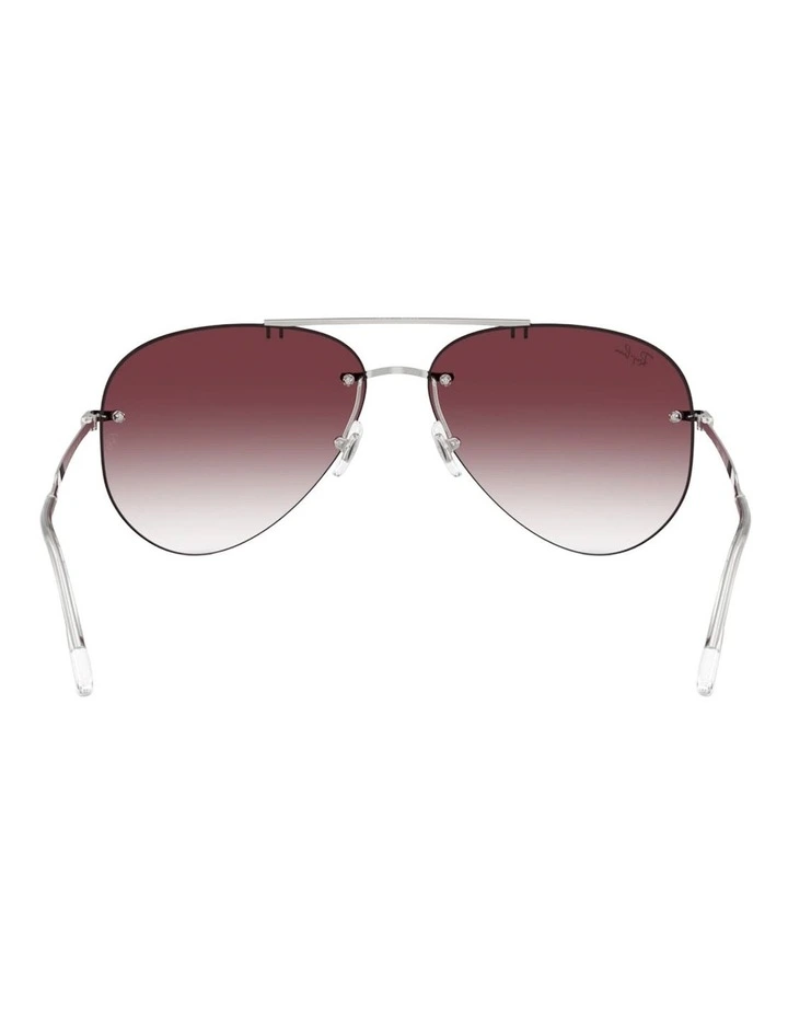 Ray-Ban RB3791 Metal Sunglasses in Silver image 2