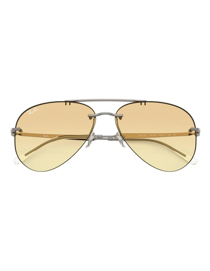 Ray-Ban RB3791 Metal Sunglasses in Grey image 3