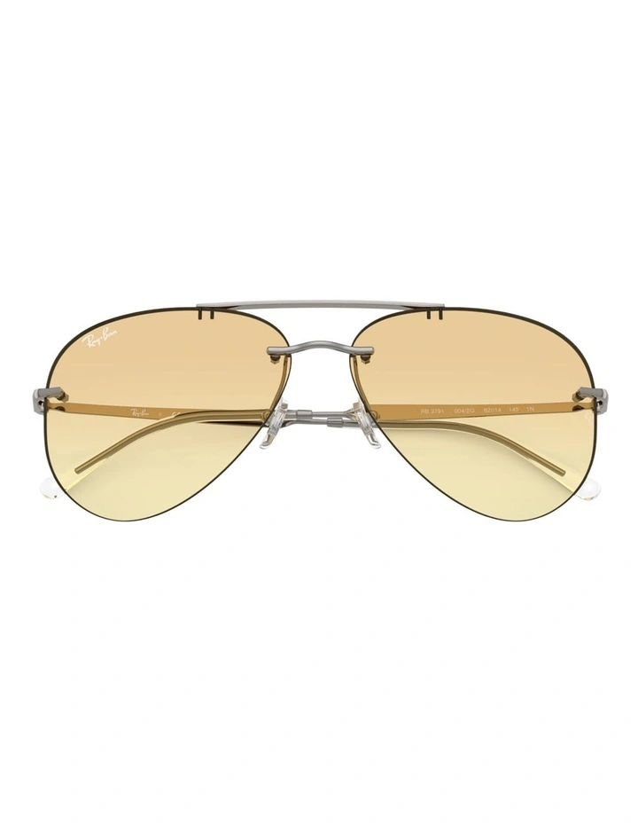 Ray-Ban RB3791 Metal Sunglasses in Grey image 5