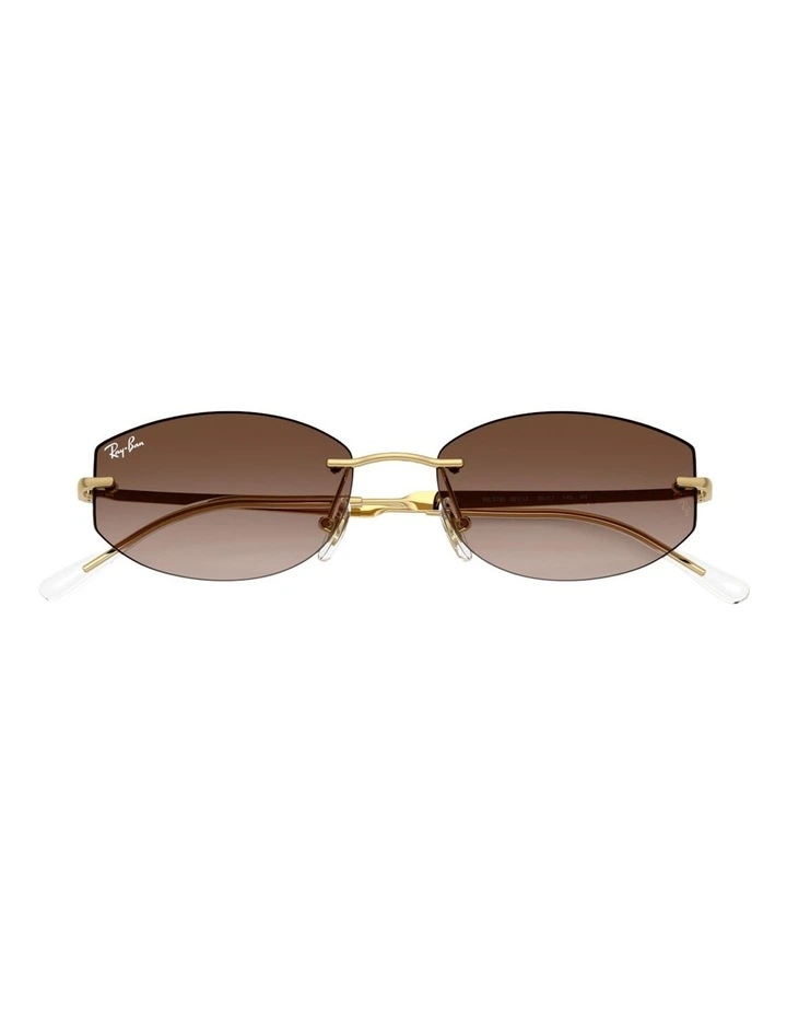 Ray-Ban RB3792 Metal Sunglasses in Black image 4