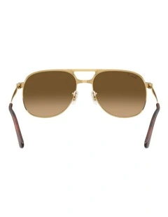 Ray-Ban Bill Max Metal Polarised Sunglasses in Black