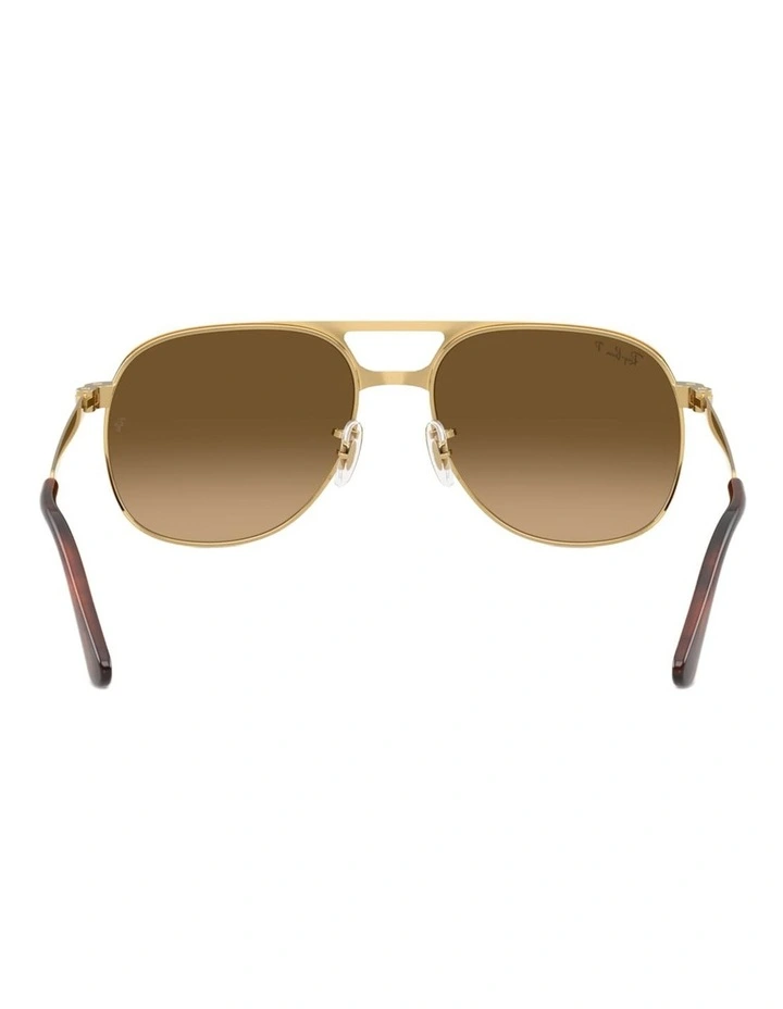 Ray-Ban Bill Max Metal Polarised Sunglasses in Black image 1