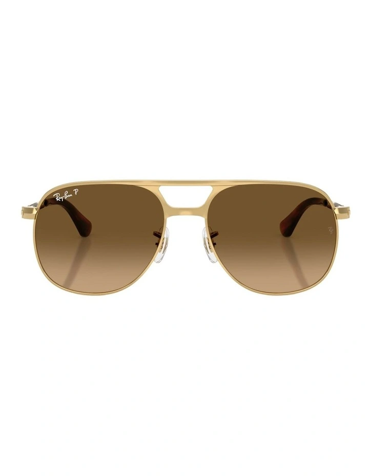Ray-Ban Bill Max Metal Polarised Sunglasses in Black image 2