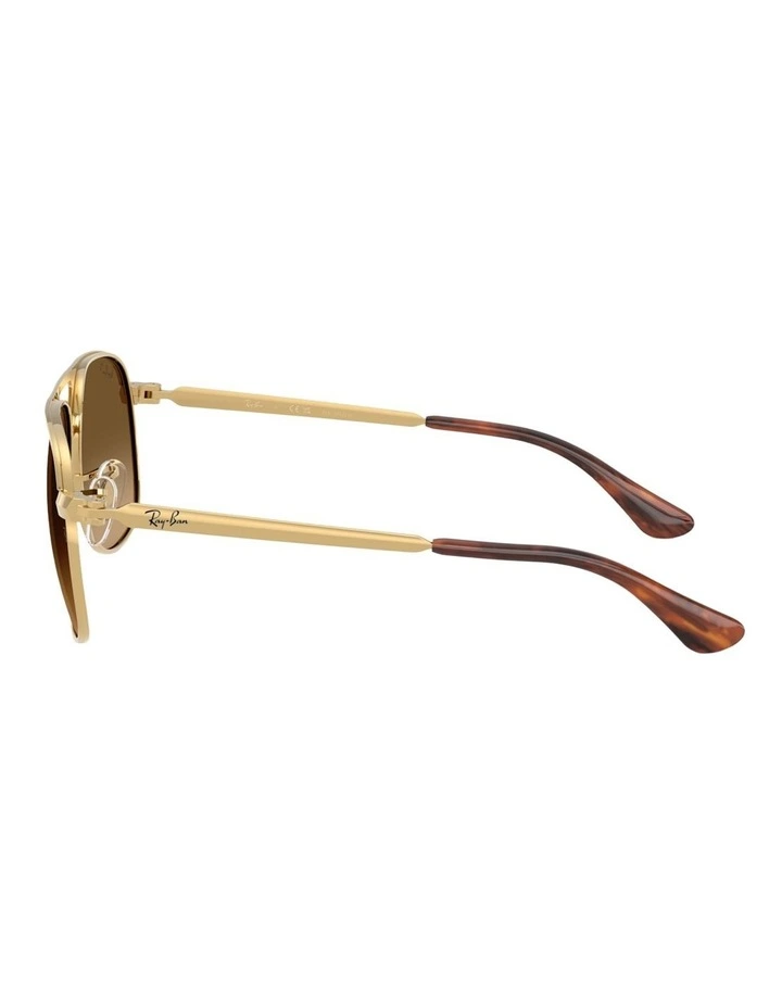 Ray-Ban Bill Max Metal Polarised Sunglasses in Black image 3