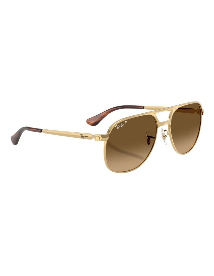 Ray-Ban Bill Max Metal Polarised Sunglasses in Black image 5
