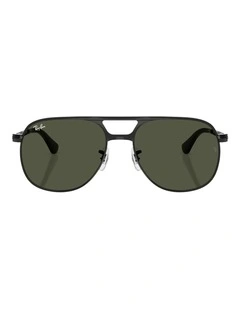 Ray-Ban Bill Max Metal Sunglasses in Black