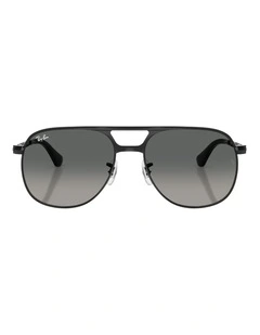 Ray-Ban Bill Max Metal Sunglasses in Black
