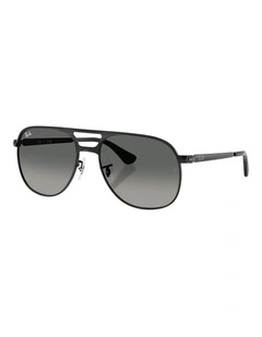 Ray-Ban Bill Max Metal Sunglasses in Black