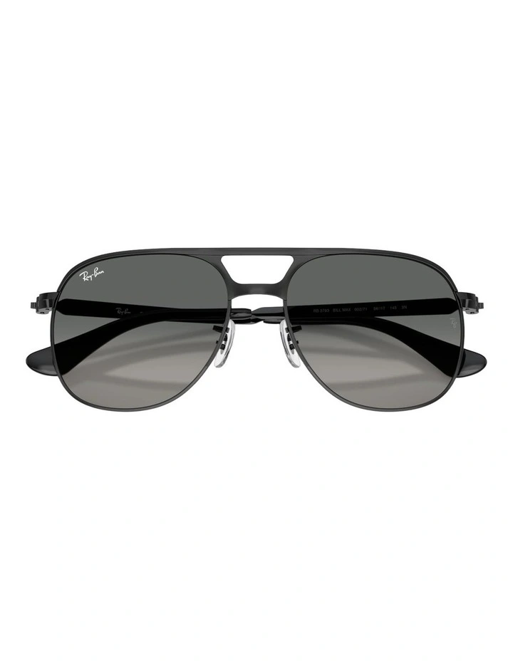Ray-Ban Bill Max Metal Sunglasses in Black image 4