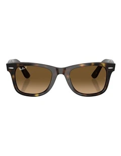 Ray-Ban Wayfarer Ease Propionate Polarised Sunglasses in Tortoise