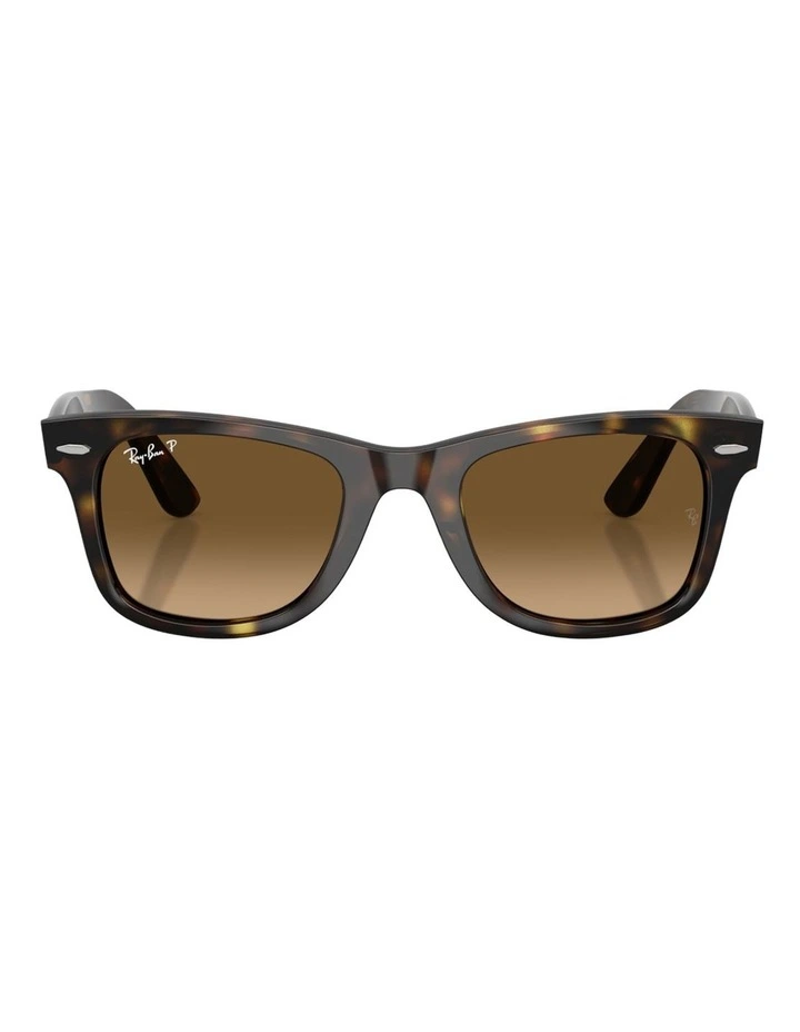 Ray-Ban Wayfarer Ease Propionate Polarised Sunglasses in Tortoise image 1
