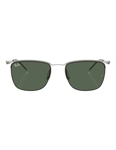 Ray-Ban RB8550 Metal Sunglasses in Grey