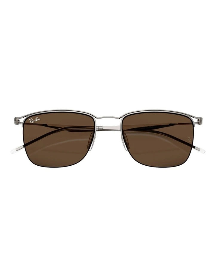 Ray-Ban RB8550 Metal Sunglasses in Grey image 4