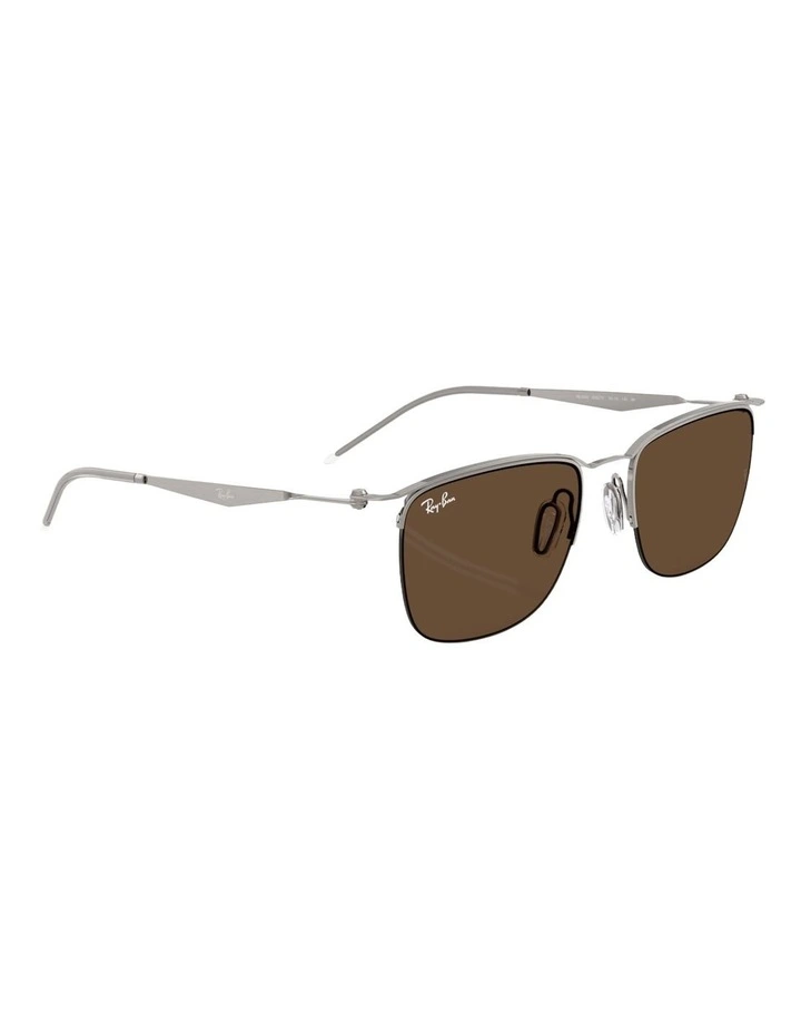 Ray-Ban RB8550 Metal Sunglasses in Grey image 5