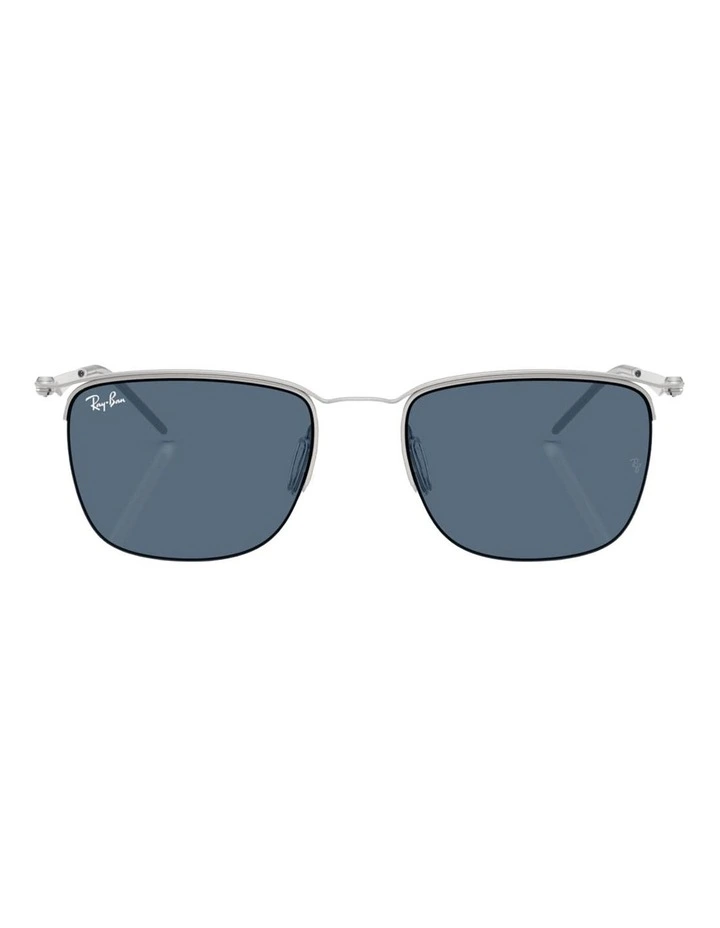 Ray-Ban RB8550 Metal Sunglasses in Silver image 2