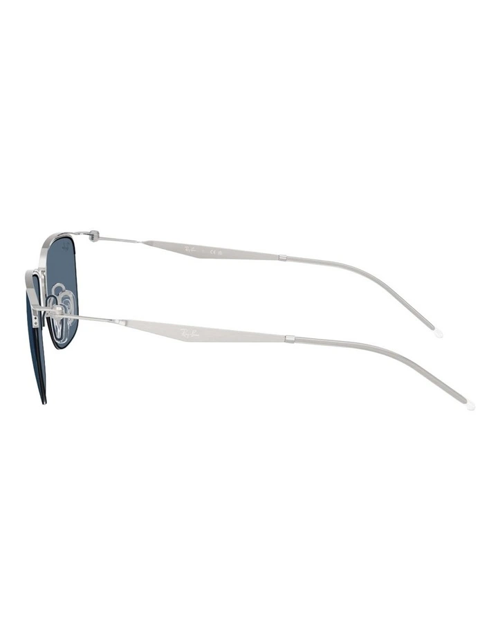 Ray-Ban RB8550 Metal Sunglasses in Silver image 3