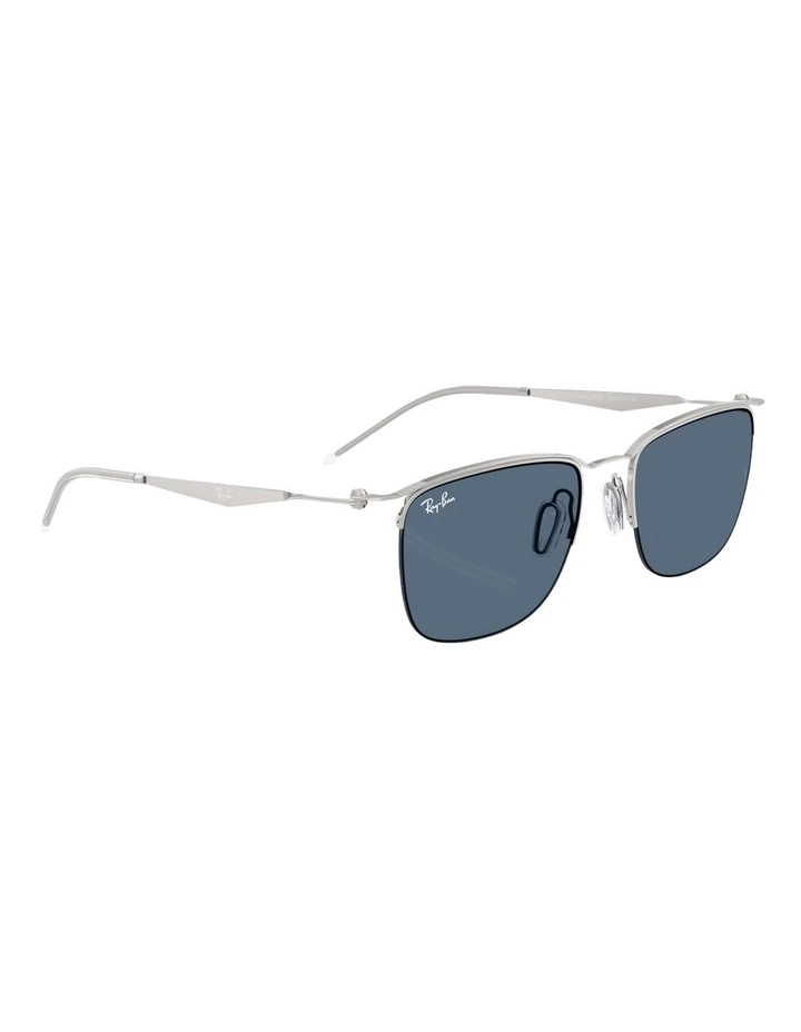 Ray-Ban RB8550 Metal Sunglasses in Silver image 5