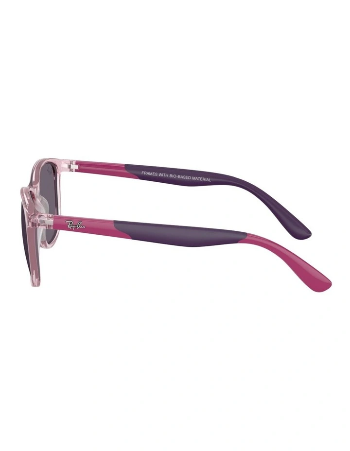 Ray-Ban RB9077S KIDS BIO-BASED Injected Sunglasses in Pink image 3