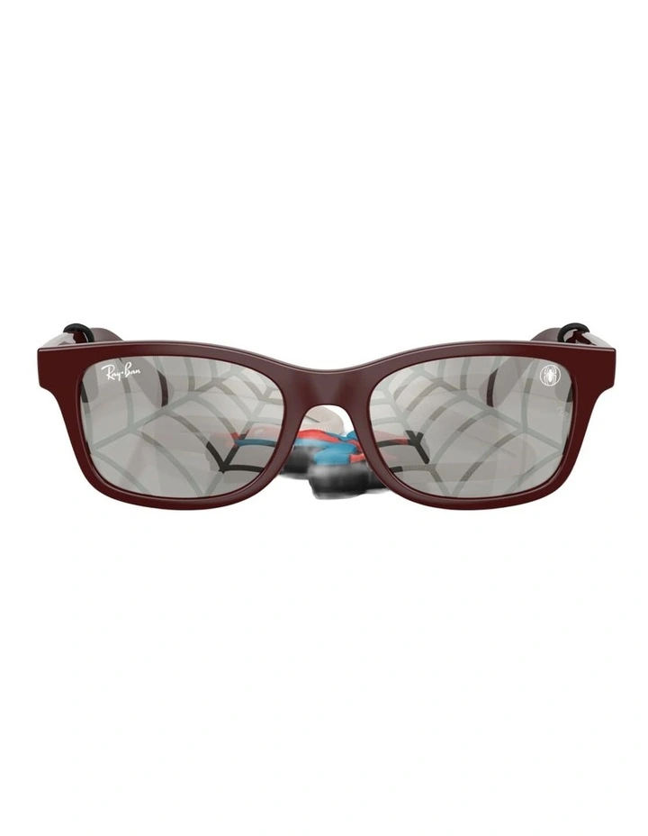 Ray-Ban MARVEL - Spiderman RB9086S Kids Injected Sunglasses in Red image 2