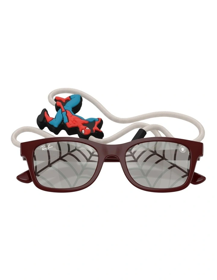 Ray-Ban MARVEL - Spiderman RB9086S Kids Injected Sunglasses in Red image 4