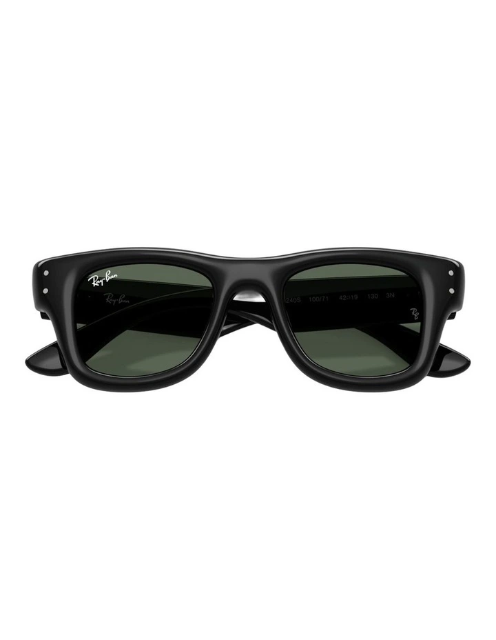 Ray-Ban PUFFER KIDS BIO-BASED Nylon Sunglasses in Black image 3