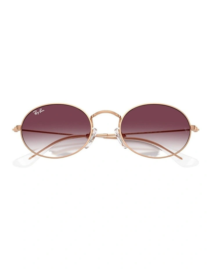 Ray-Ban OVAL KIDS Metal Sunglasses in Gold image 3