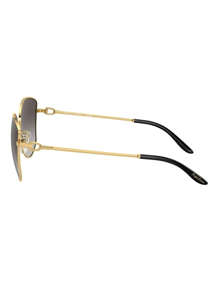 Ralph Lauren The Vivienne Metal Sunglasses in Gold image 3