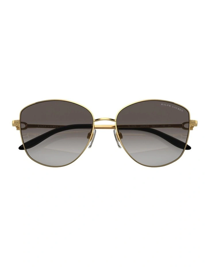 Ralph Lauren The Vivienne Metal Sunglasses in Gold image 4