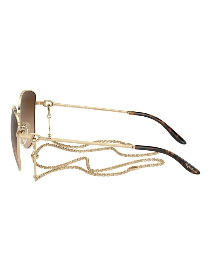 Ralph Lauren The Vivienne Metal Sunglasses in Gold image 2