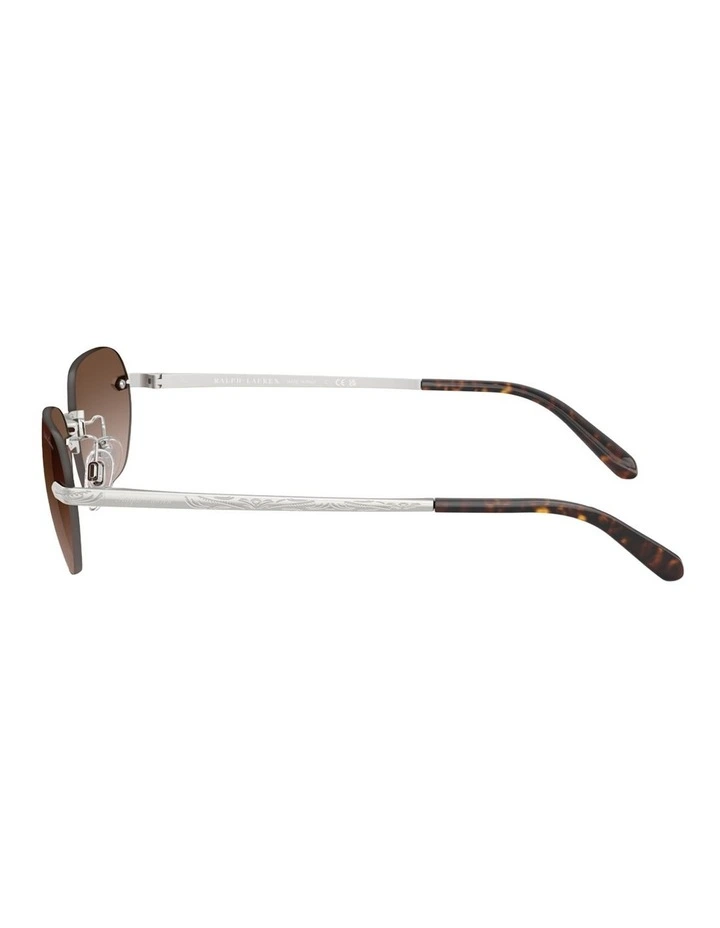 Ralph Lauren Metal Sunglasses in Silver image 3