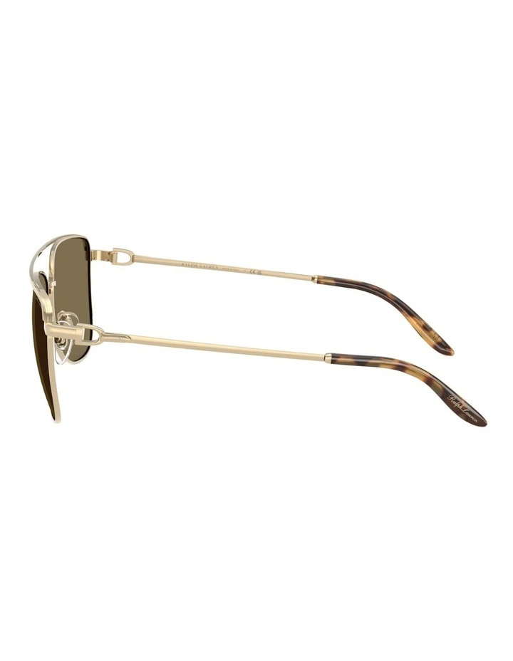 Ralph Lauren  Metal Sunglasses in Gold image 3
