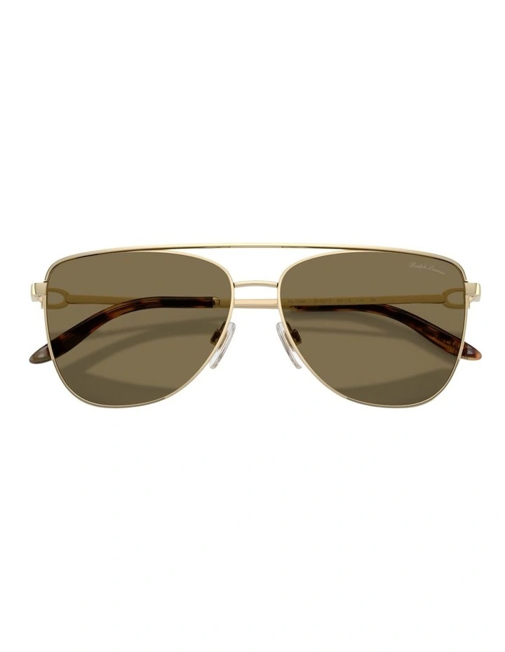 Ralph Lauren  Metal Sunglasses in Gold image 4