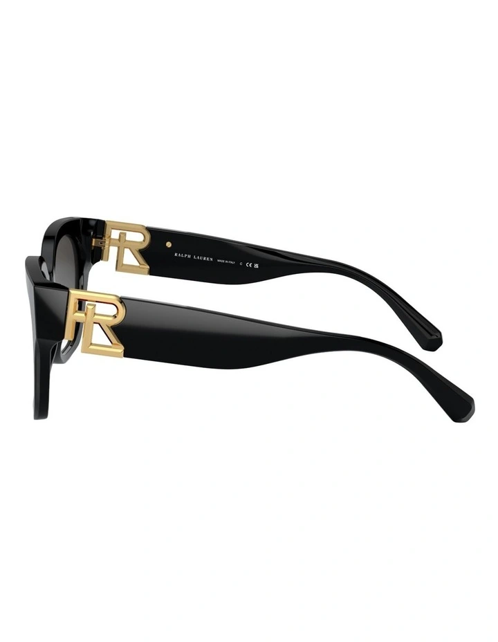 Ralph Lauren The Overszed Ricky Acetate Sunglasses in Black image 2