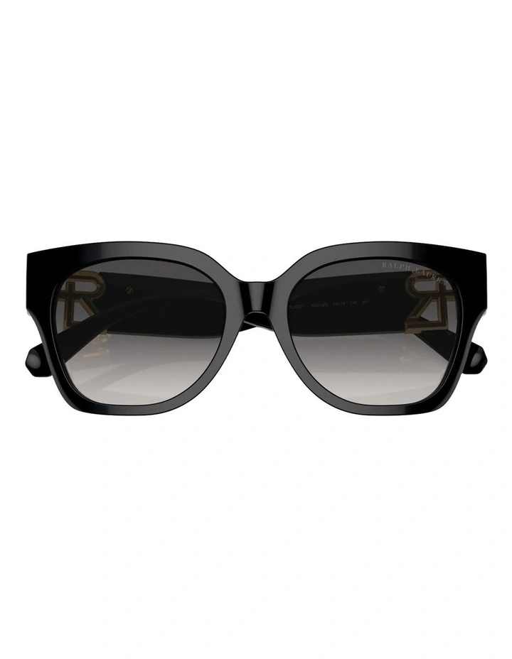 Ralph Lauren The Overszed Ricky Acetate Sunglasses in Black image 3