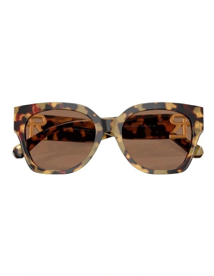 Ralph Lauren The Overszed Ricky Acetate Sunglasses in Brown image 5