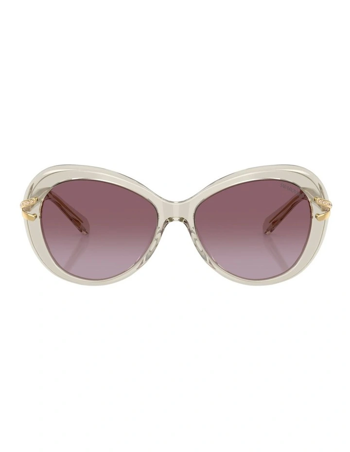 Swarovski Acetate Sunglasses in Beige image 1