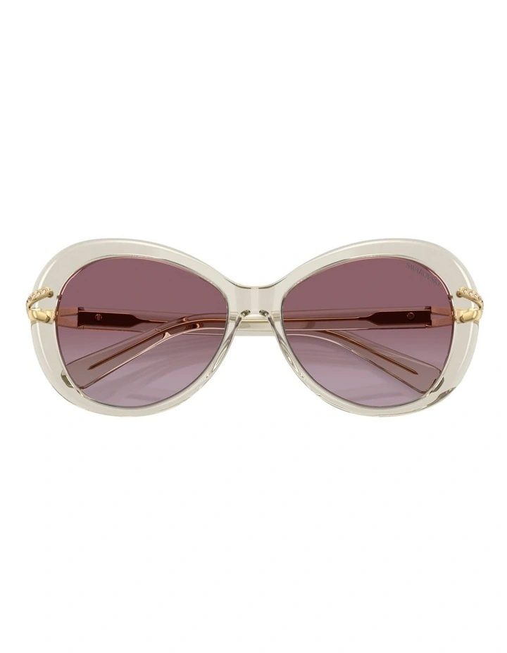 Swarovski Acetate Sunglasses in Beige image 2