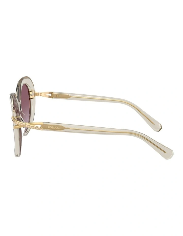 Swarovski Acetate Sunglasses in Beige image 3