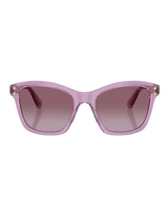 Swarovski  Acetate Sunglasses in Violet