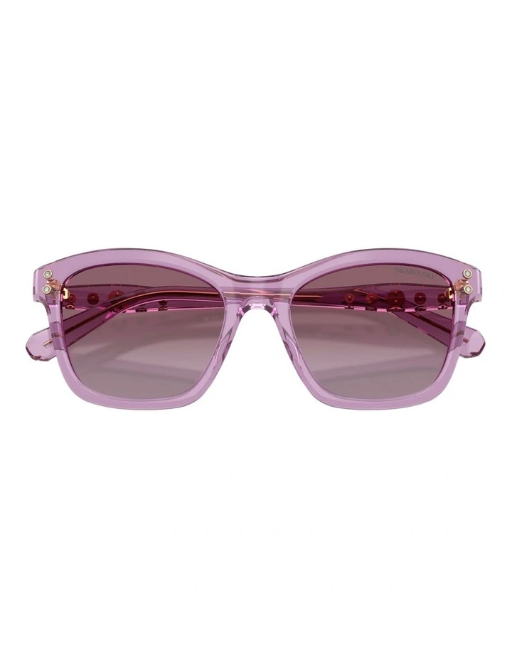 Swarovski Acetate Sunglasses in Violet image 3