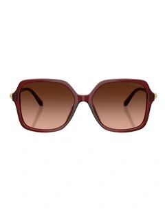 Swarovski Acetate Sunglasses in Red