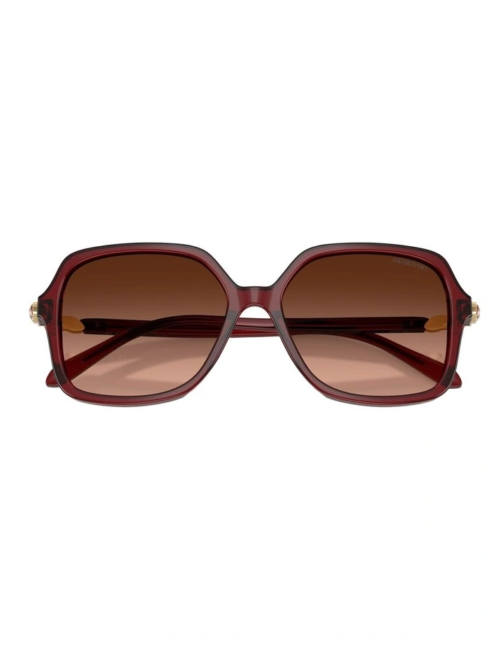 Swarovski  Acetate Sunglasses in Red image 4