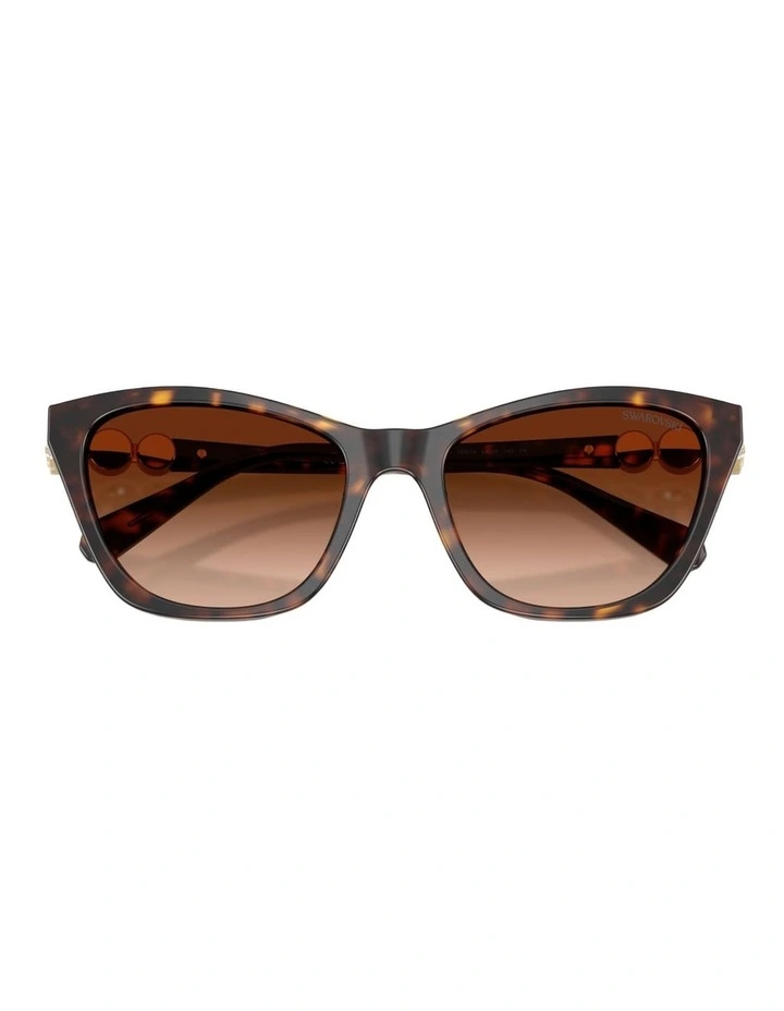 Swarovski Acetate Sunglasses in Tortoise image 3