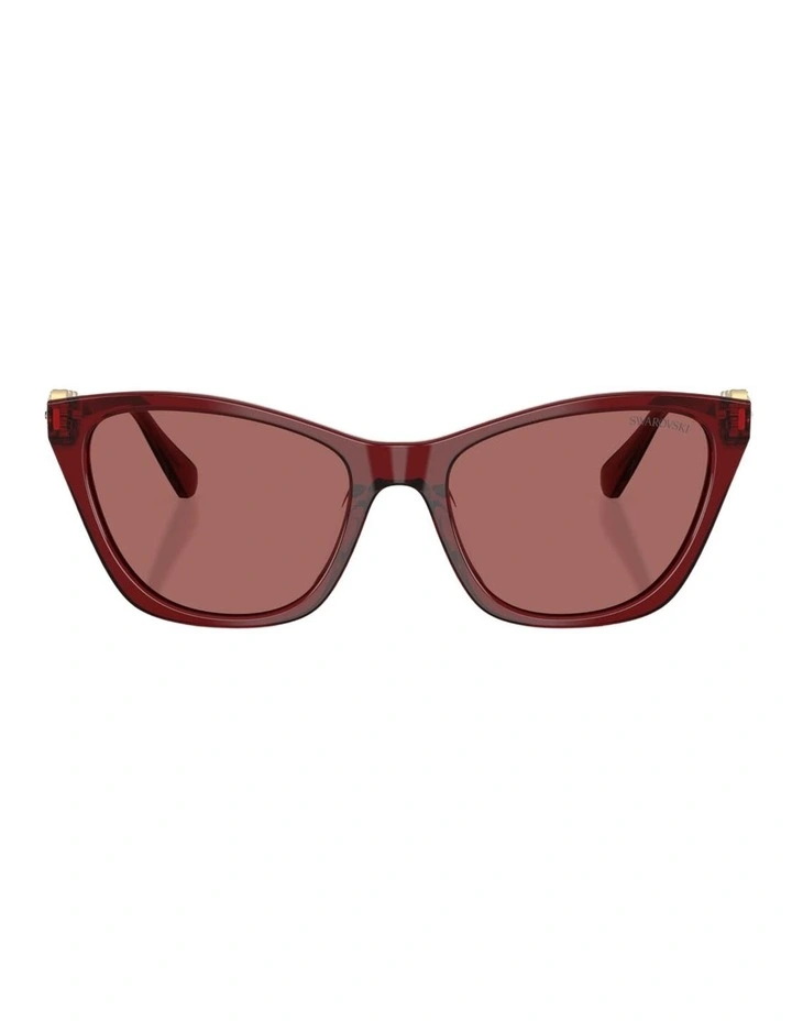 Swarovski Acetate Sunglasses in Red image 1