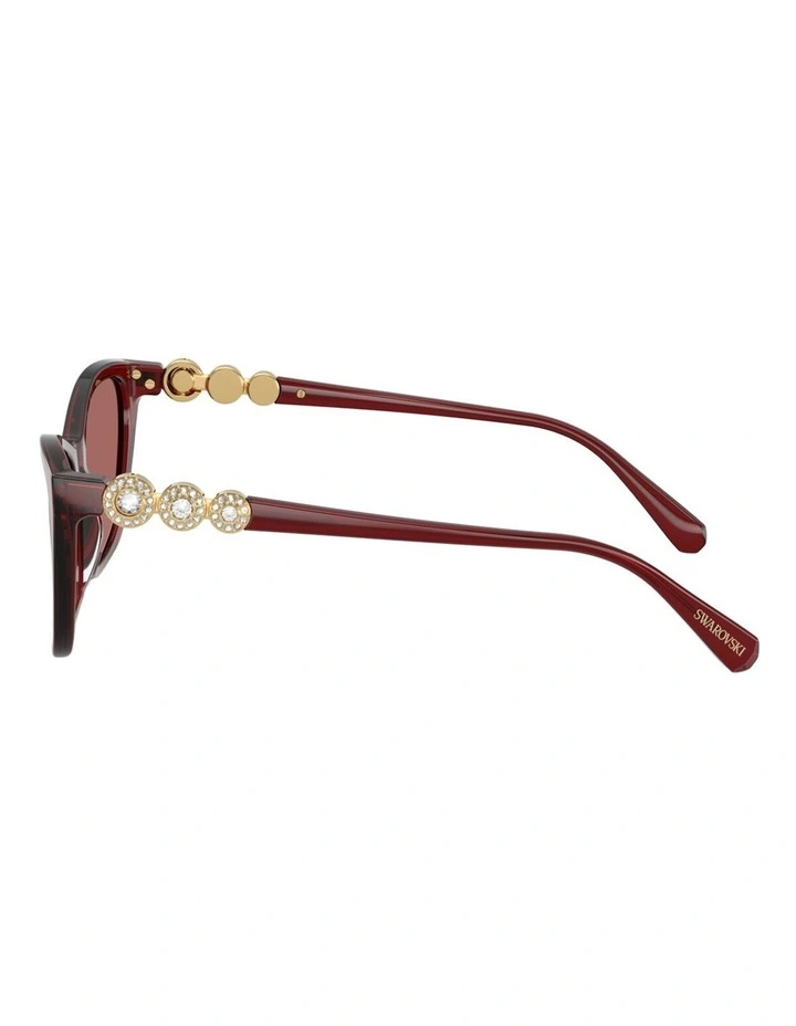 Swarovski Acetate Sunglasses in Red image 2